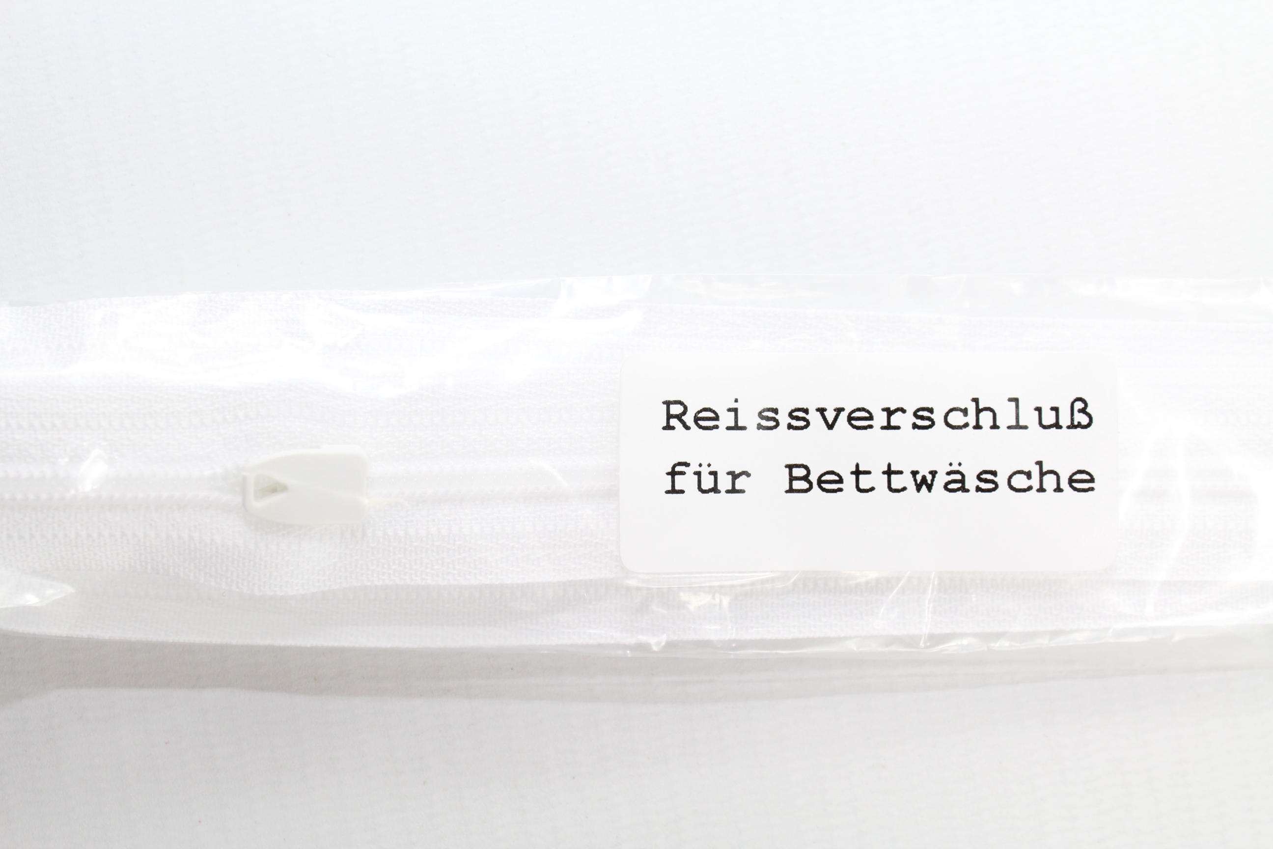 YKK Bettwäsche-Reissverschluss weiss, nicht teilbar 76cm