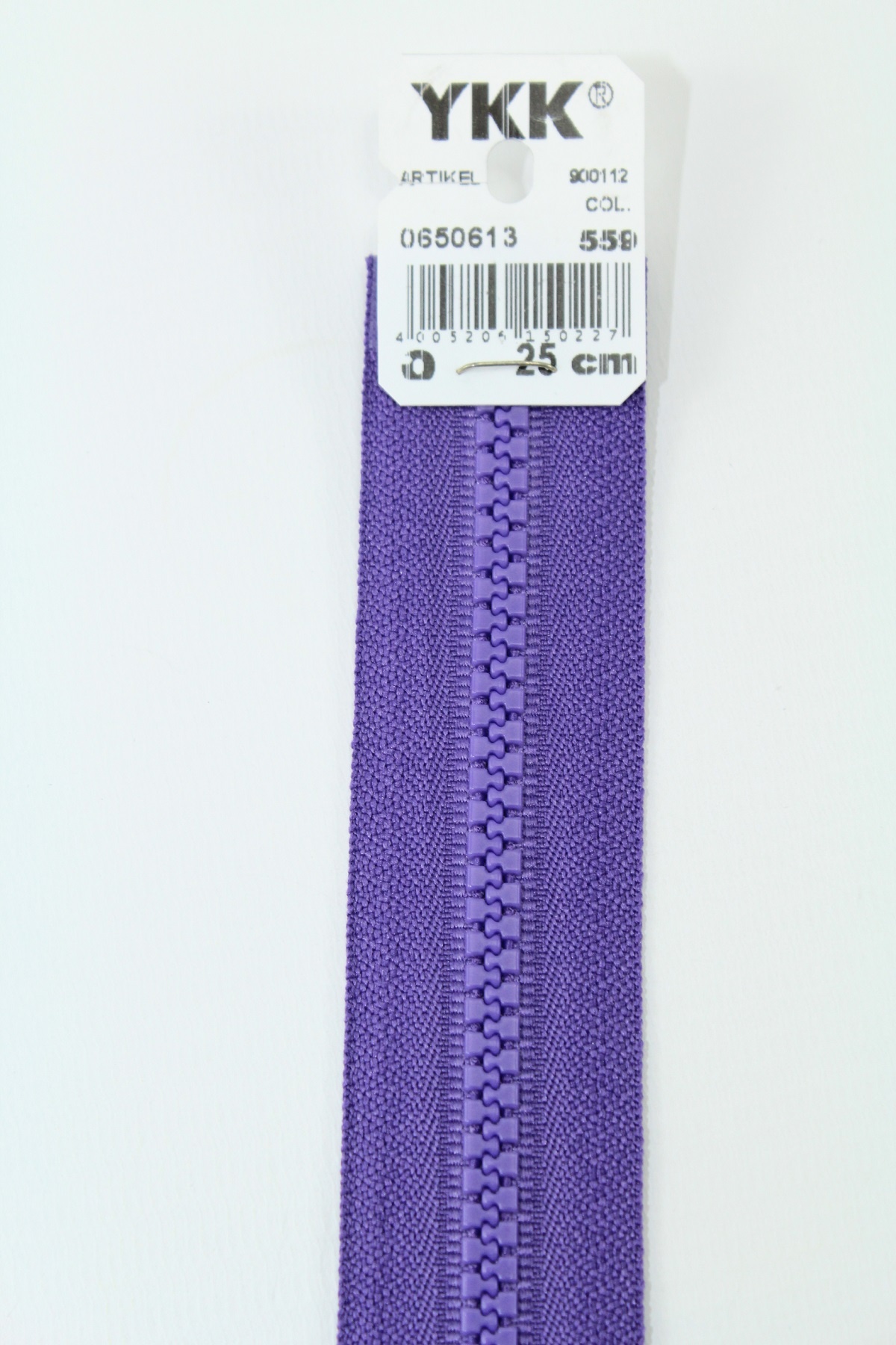 YKK - Reissverschlüsse 25 cm - 80 cm, teilbar, blaulila
