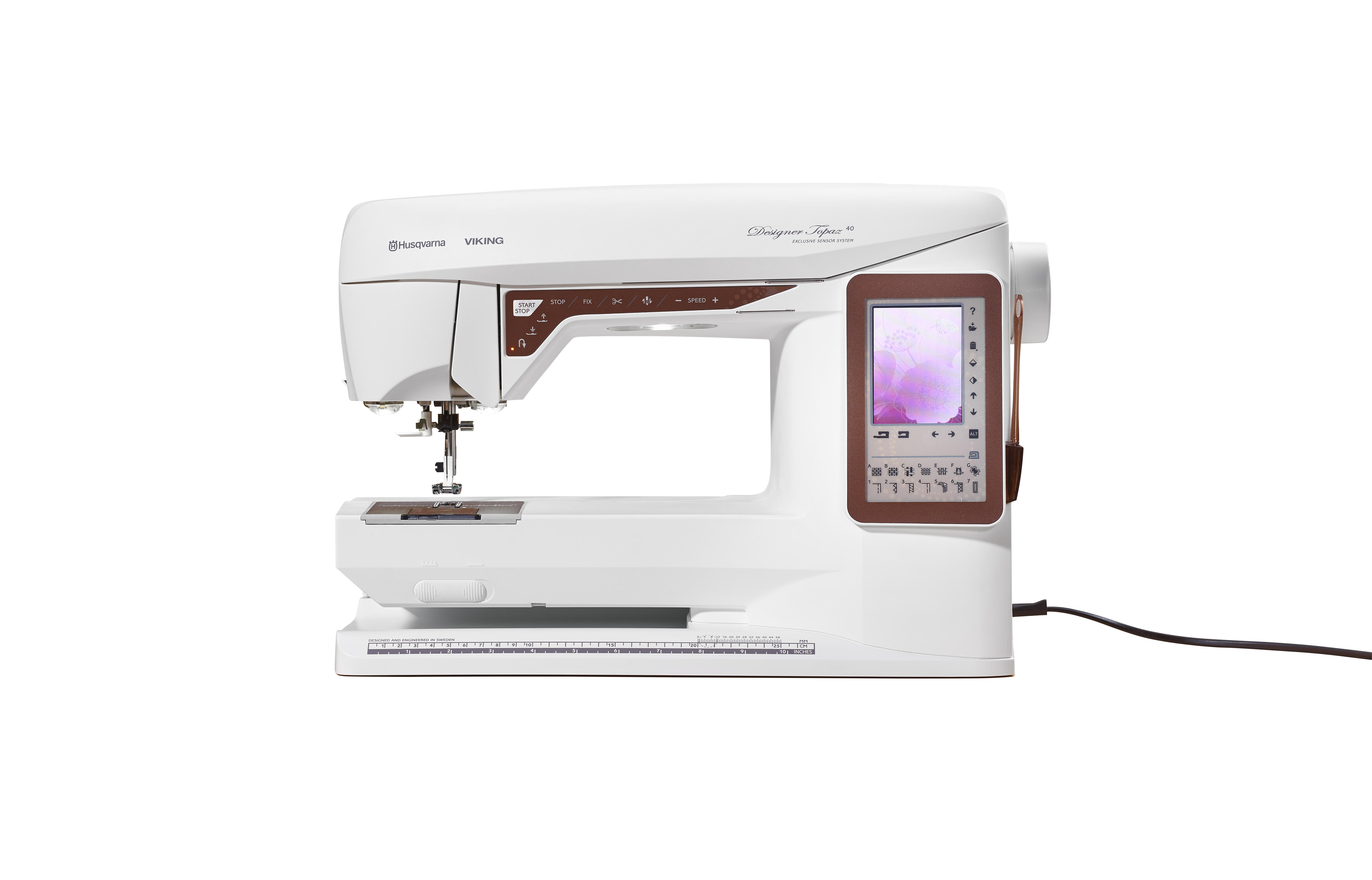 Husqvarna Viking Designer Topaz 40 inkl. Stickeinheit und Premier +2 embroidery - code