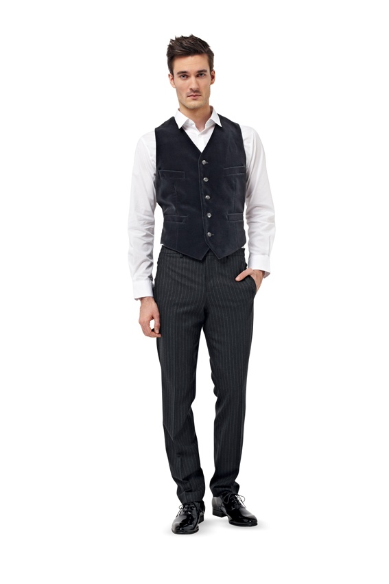 burda Schnitt 6871 "Herrenanzug mit Weste"