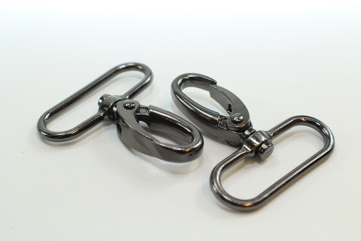 Taschen-Set gunmetal 4cm