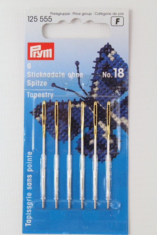 6 Sticknadeln ohne Spitze No. 18