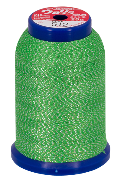 Baby Lock Metallic Bauschgarn 1000m (grün-silber)