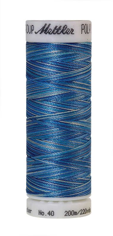 Stickgarn 200 Meter, Farbe:9605, Amann Poly Sheen Multi