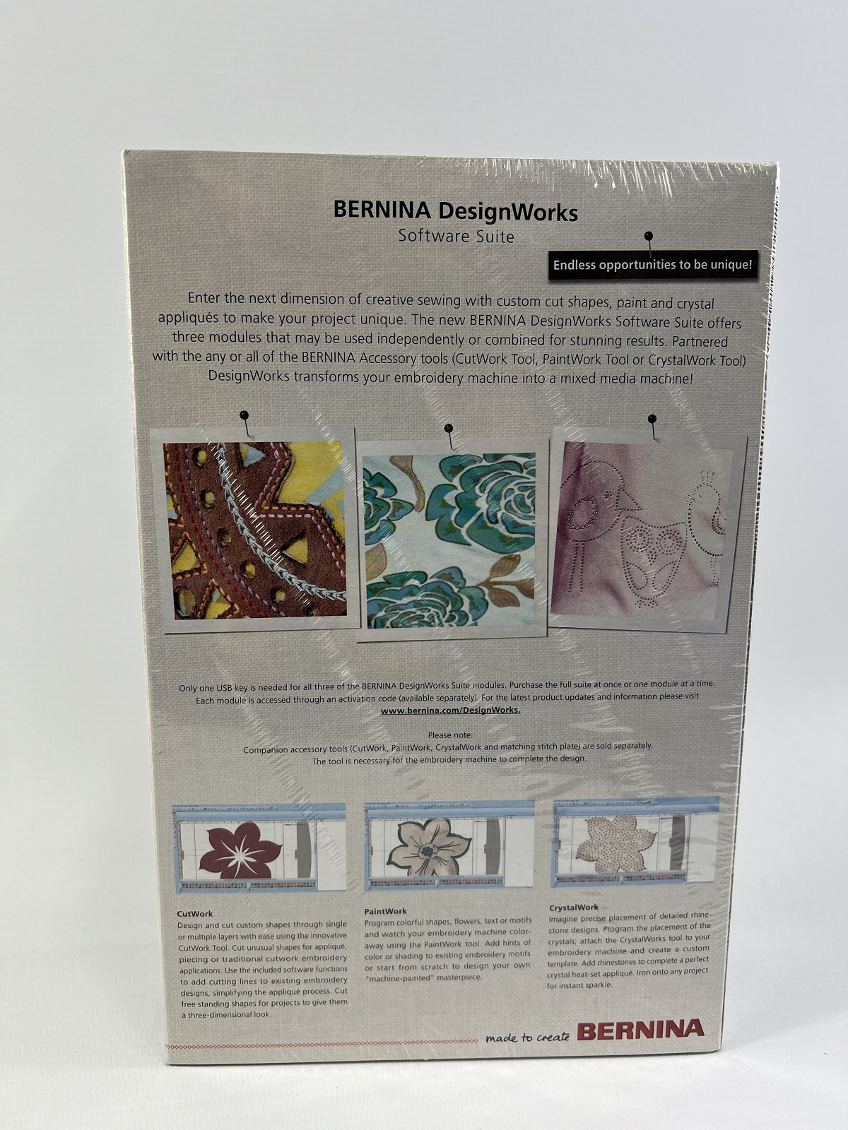 Bernina DesignWorks Suite (CutWork,CrystalWork, PaintWork)
