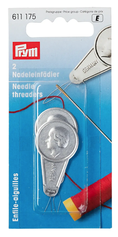 Nadeleinfädler silberfarbig, 2 Stück