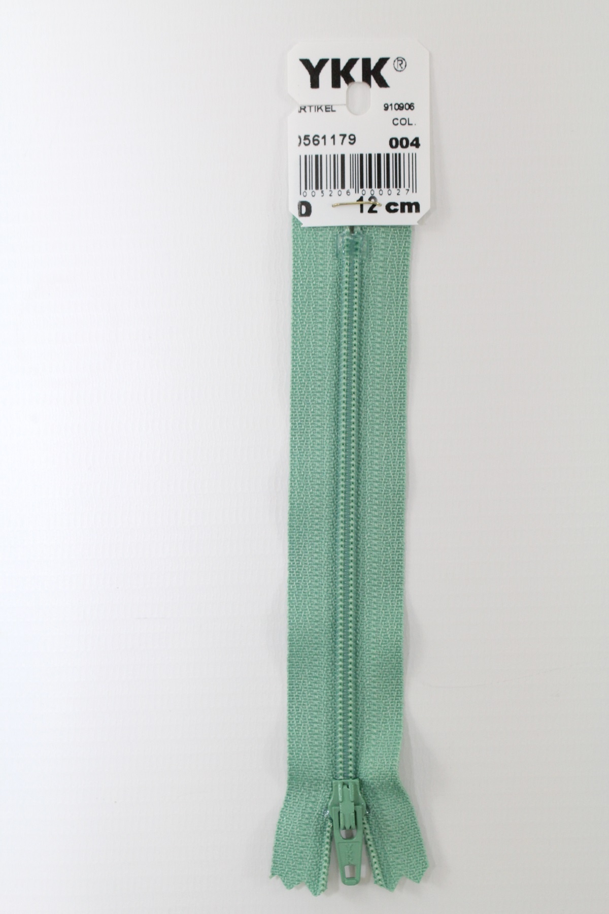 YKK-Reissverschluss 12cm-60cm, nicht teilbar, schilf