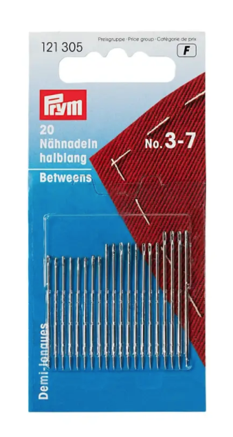 Nähnadeln halblang, Nr. 3-7, sortiert