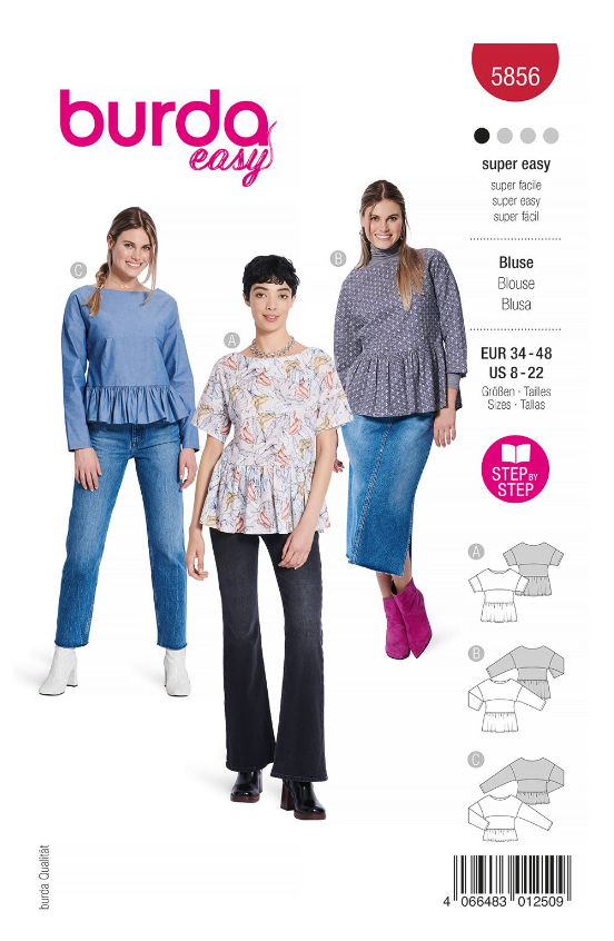 burda Schnitt 5856 "Formschöne Blusen"