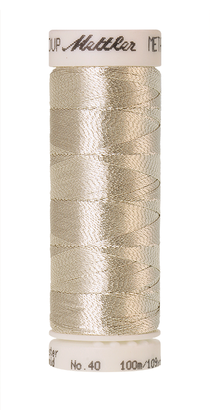 METALLIC silber (100 meter)