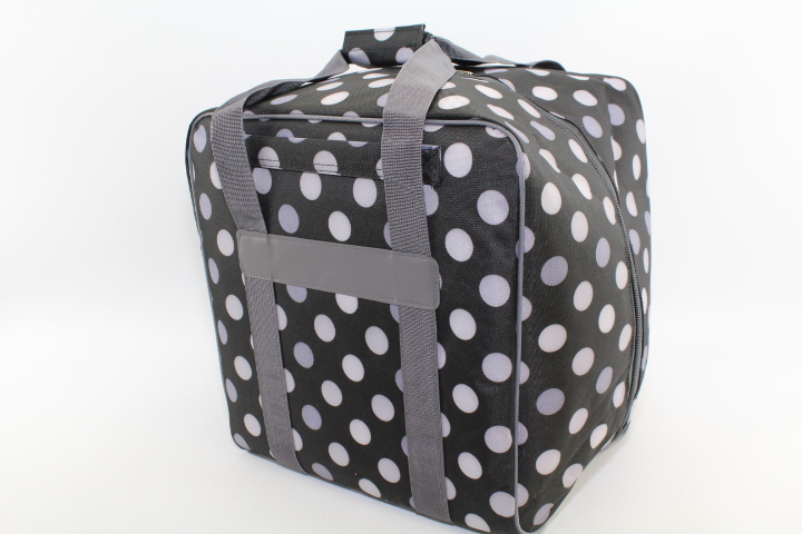Overlock Tasche L schwarz mit Punkten (39Hx32Tx36Bcm) von BabySnap