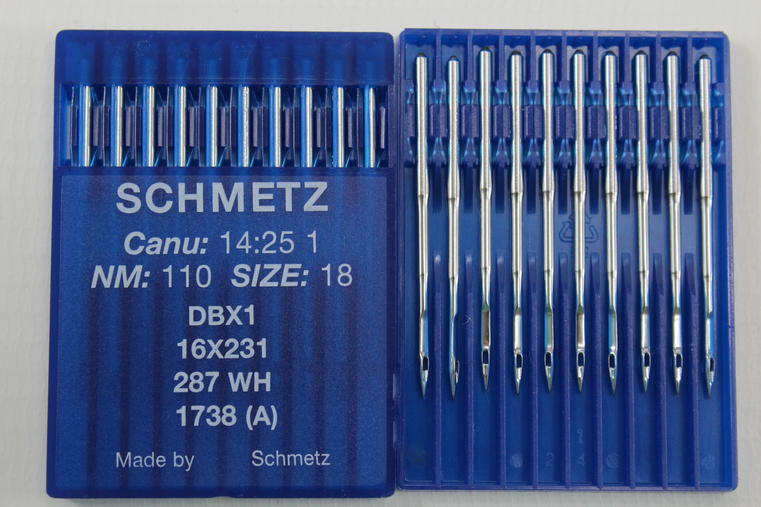 Rundkolbennadeln Stärke 110 System DBx1 / 16x231 / 287 WH / 1738 (A)
