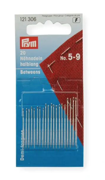Nähnadeln halblang, Nr. 5-9, sortiert