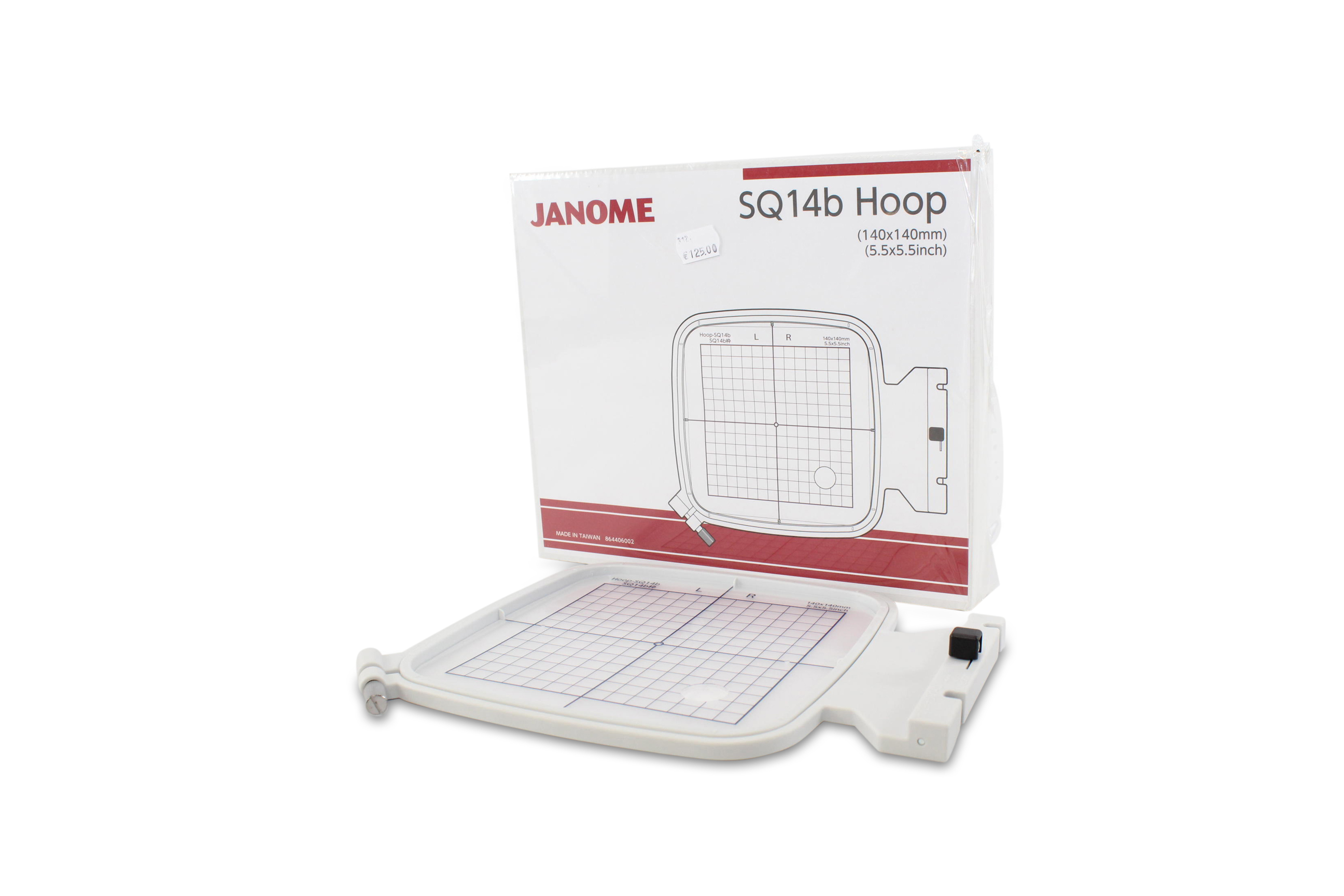 ELNA / JANOME Viereckrahmen Klein ( SQ 14b/ 140 x 140 mm)