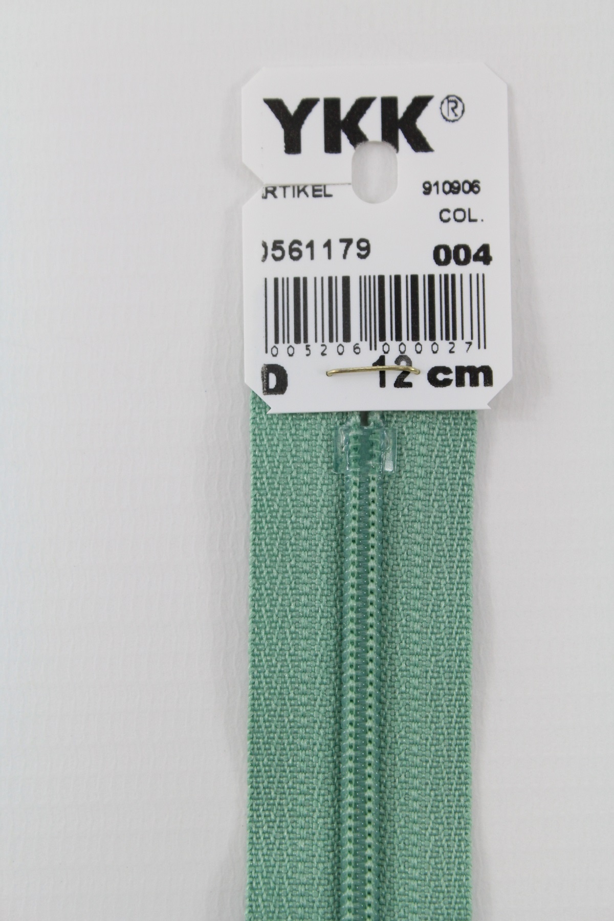 YKK-Reissverschluss 12cm-60cm, nicht teilbar, schilf