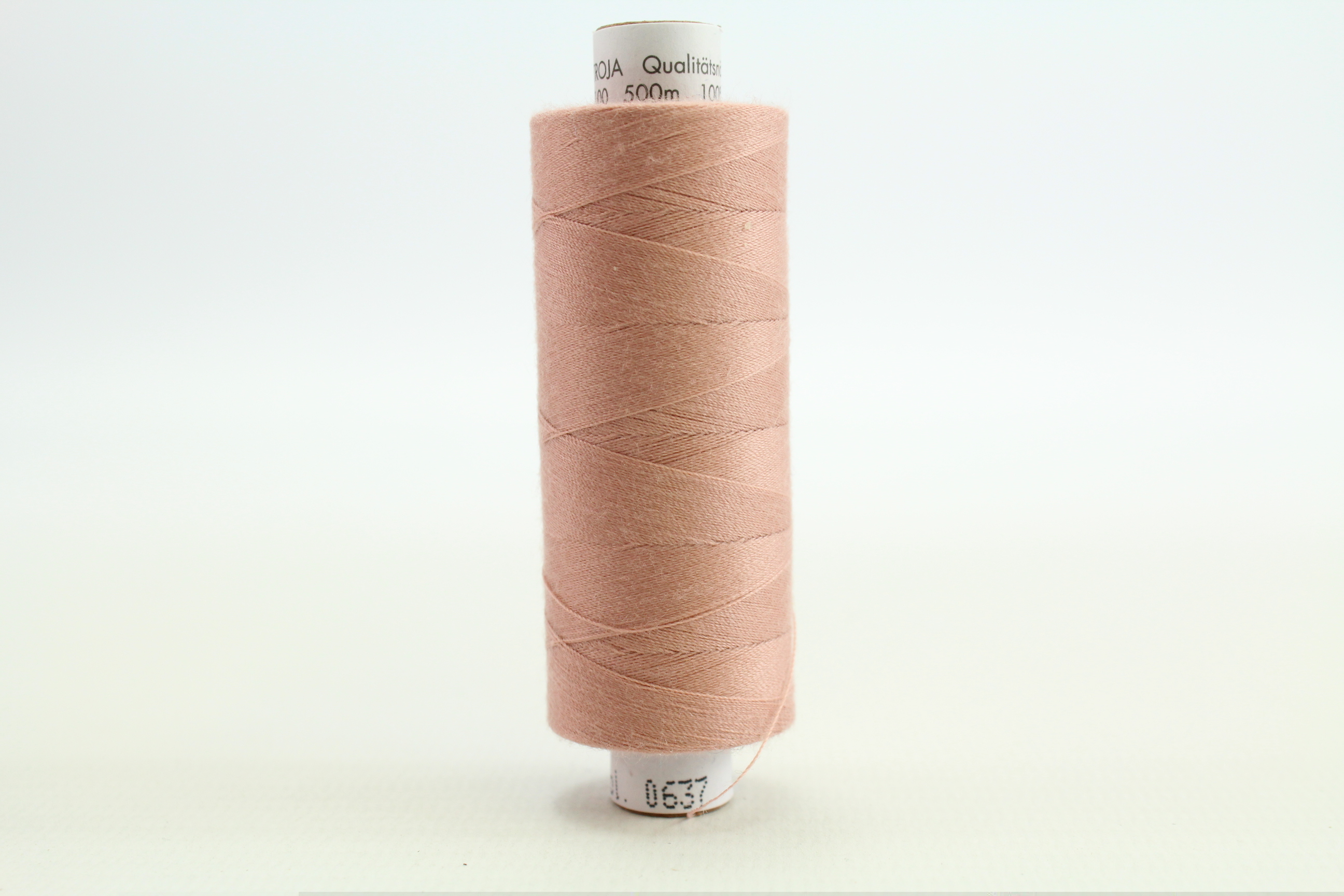 Troja 500M. in schöner Nähwelt Box (7er Set, gelb, rot, schwarz, weiss, rosé, blau, grau )