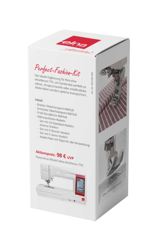 ELNA eXcellence 770 inkl. Perfect-Fashion-Kit (solange Vorrat reicht)