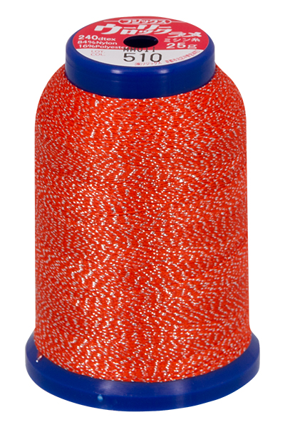 Baby Lock Metallic Bauschgarn 1000m (orange-silber)