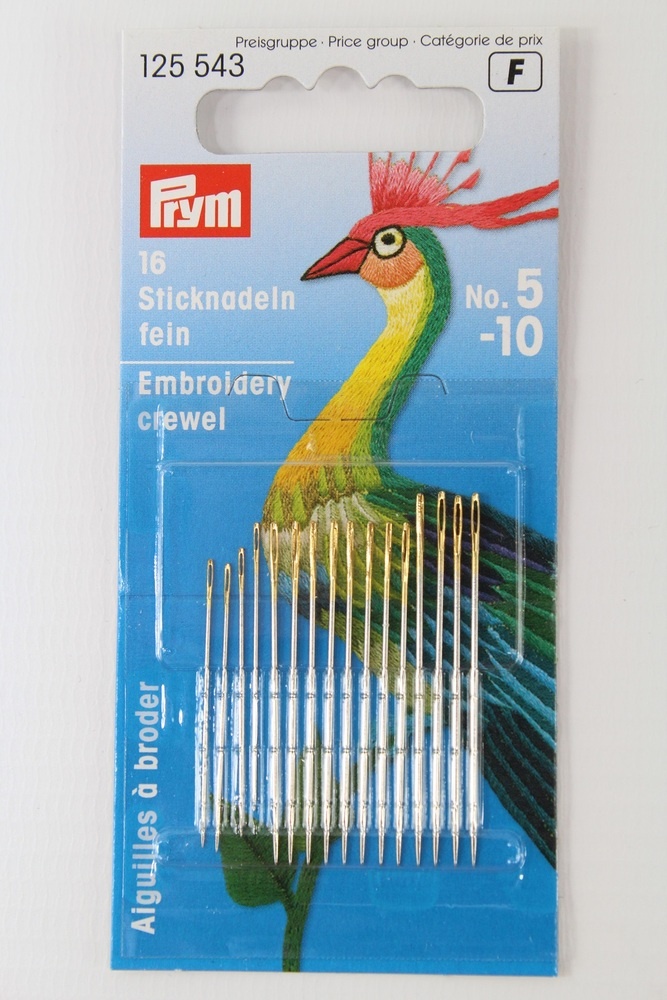 16 Sticknadeln fein No. 5 - 10