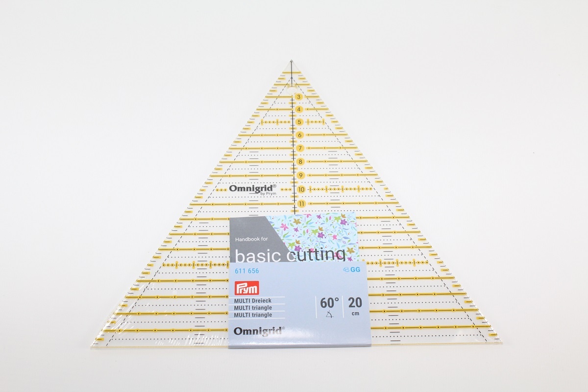 Patchwork-Lineal 60° Dreieck Multi 20 cm