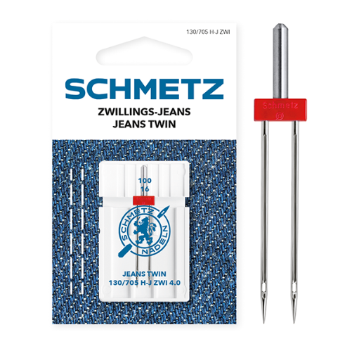 Schmetz Zwillingsnadel Jeans 130/705 H-J ZWI 4,0/100