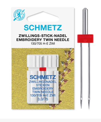 Schmetz Zwillingsnadel Stick-Nadel 130/705 H-E ZWI 3,0/75