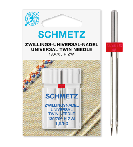 Schmetz Zwillingsnadel Universal 130/705 H ZWI 1,6/80