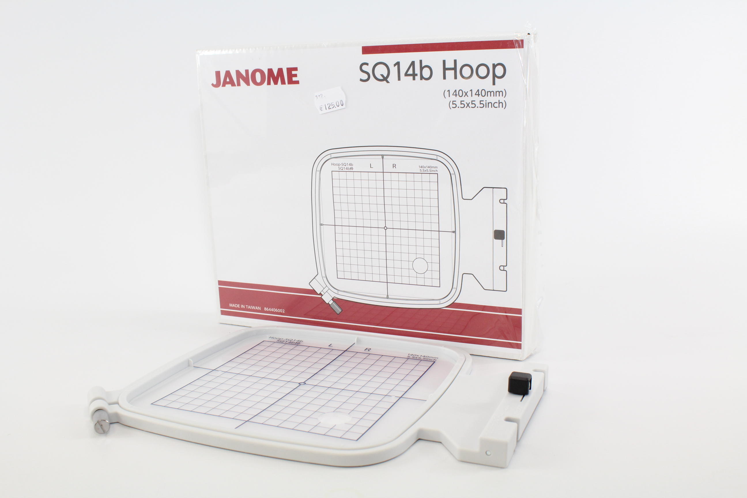 ELNA / JANOME Viereckrahmen Klein ( SQ 14b/ 140 x 140 mm)