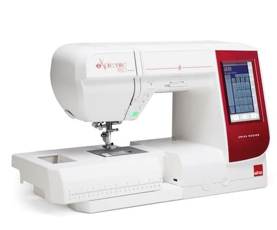 ELNA eXpressive 850 Näh- und Stickmaschine ( ohne Sticksoftware + Kreativ-Komplett-Set)