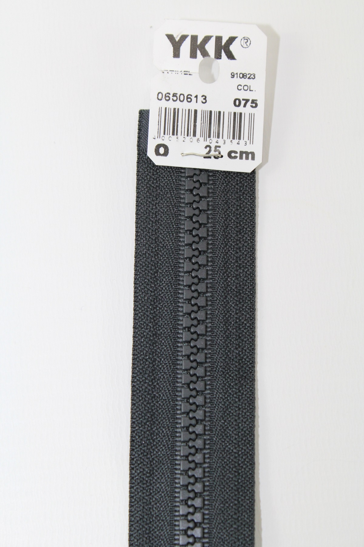 YKK - Reissverschlüsse 25 cm - 80 cm, teilbar, kohle