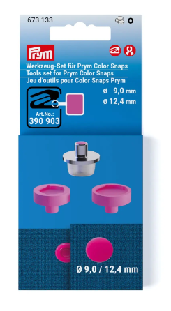 Werkzeug-Set für Prym Color Snaps, 9 und 12,4 mm