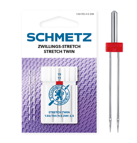 Schmetz Zwillingsnadel Stretch 130/705 H-S ZWI 2,5/75