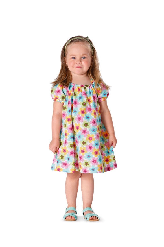 burda Schnitt 9438 "Kleid und Shirt und Puffärmel"