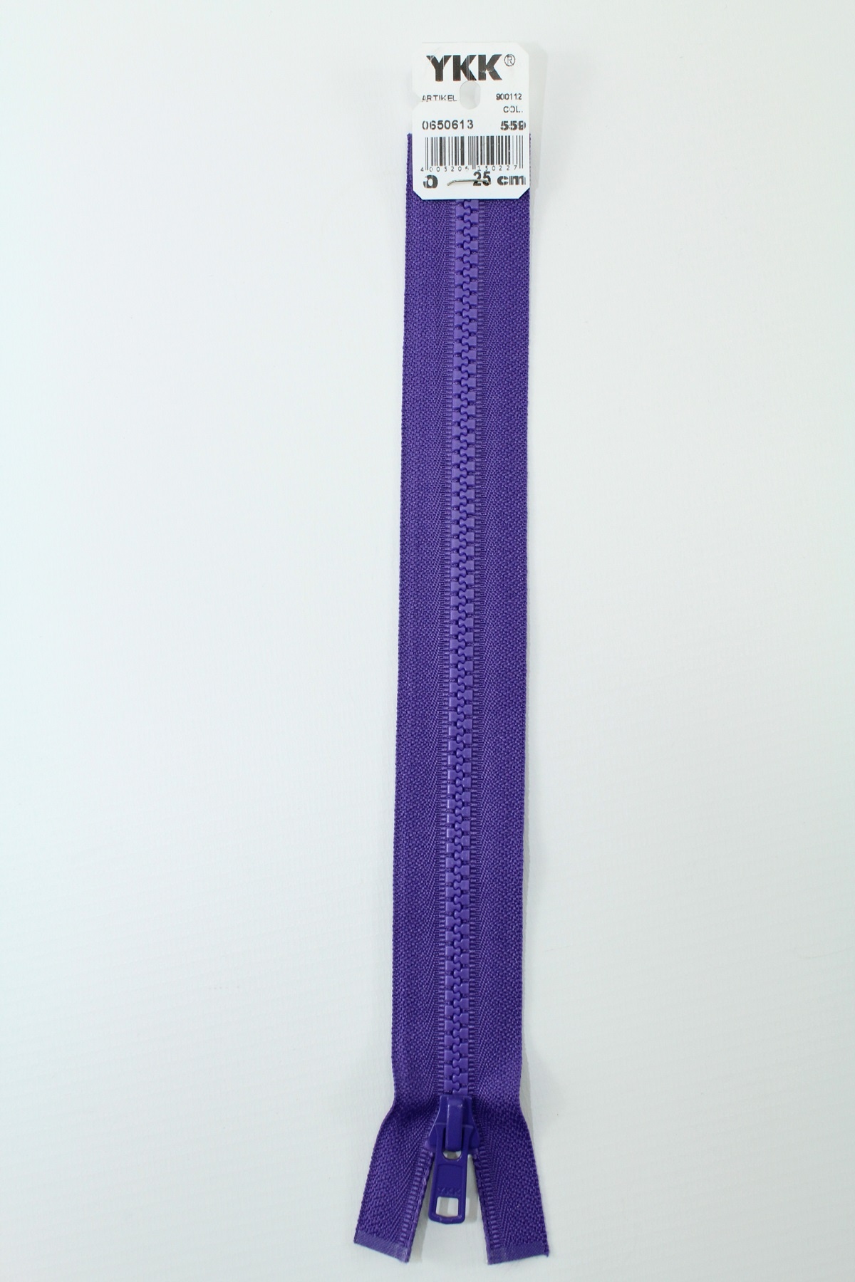 YKK - Reissverschlüsse 25 cm - 80 cm, teilbar, blaulila