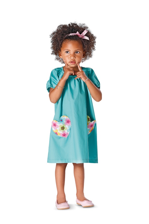 burda Schnitt 9438 "Kleid und Shirt und Puffärmel"