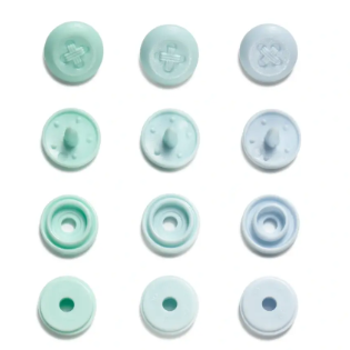Druckknopf "Color Snaps Mini Annähoptik", Prym Love, hellblau, 9mm 