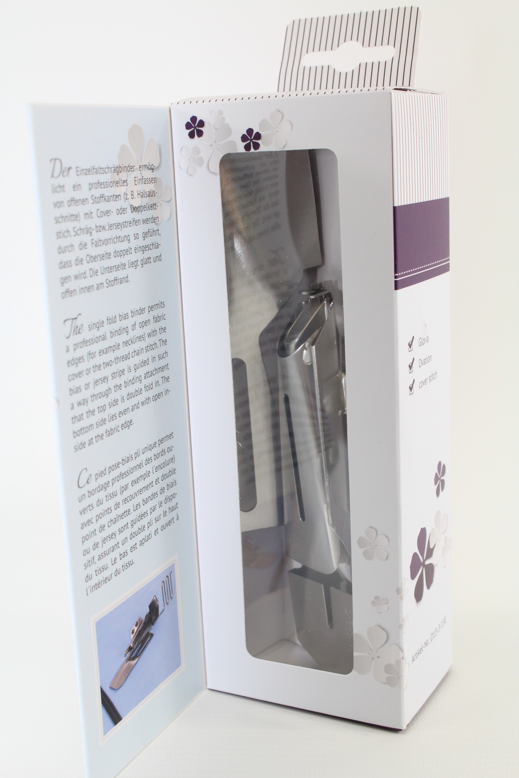 baby lock Einzelfaltschrägbinder mit Rechen(Eingang 40 mm / Ausgang 15 mm)