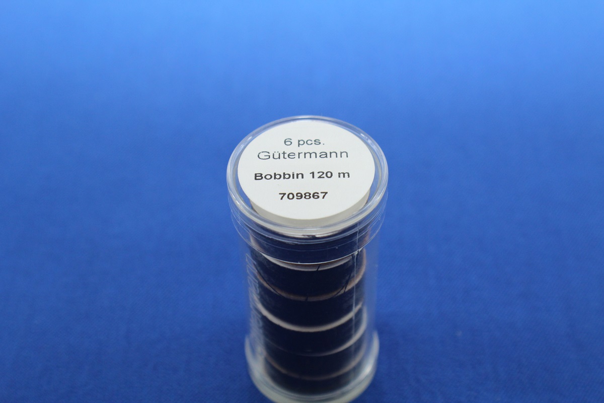 Gütermann Sulky Bobbin schwarz(6x 120m)