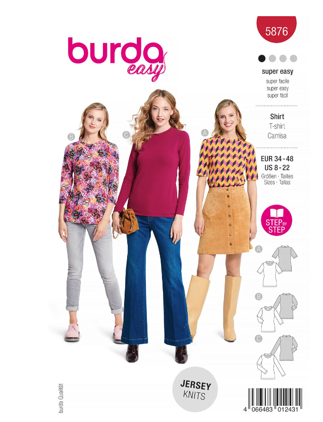 burda Schnitt 5876 "Shirts"