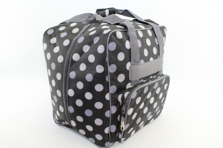 Overlock Tasche XL schwarz mit Punkten (44Hx37Tx41Bcm) von BabySnap