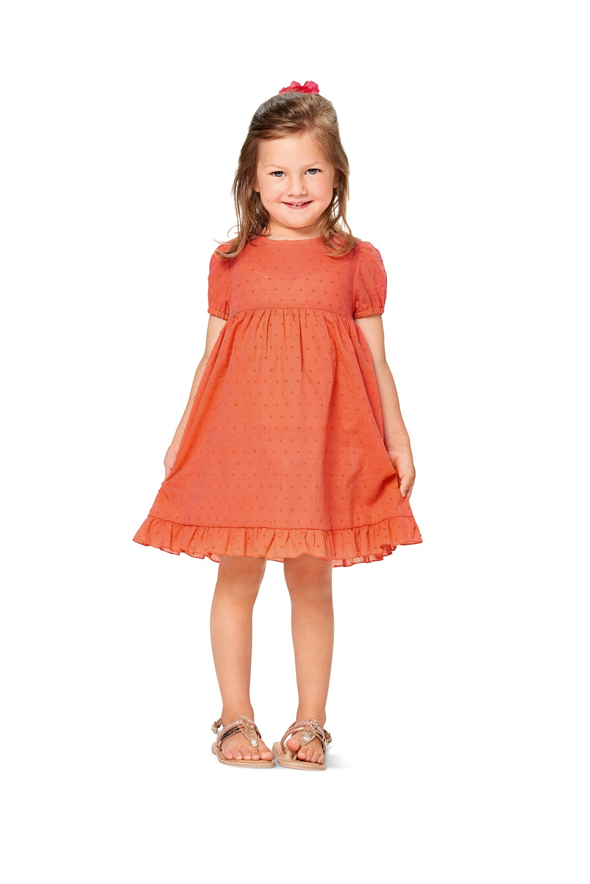 burda Schnitt 9362 "Bluse und Kleid und Hängerchen und eingereihter Rock und Saumrüsche"