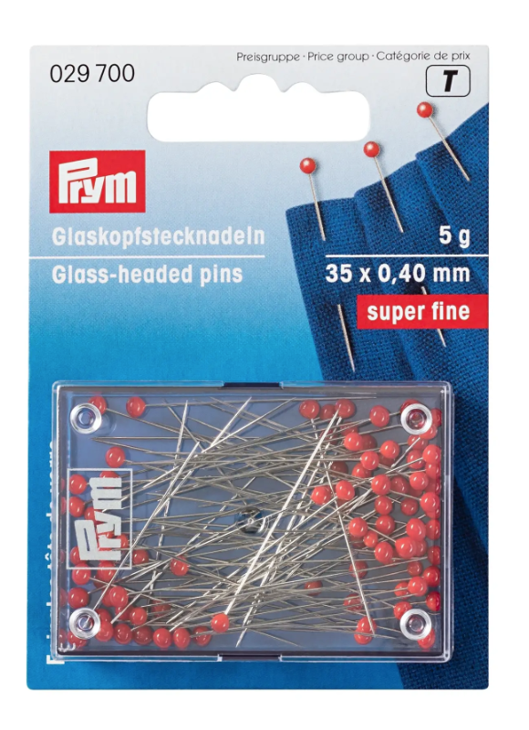 Glaskopfstecknadeln "super fine"