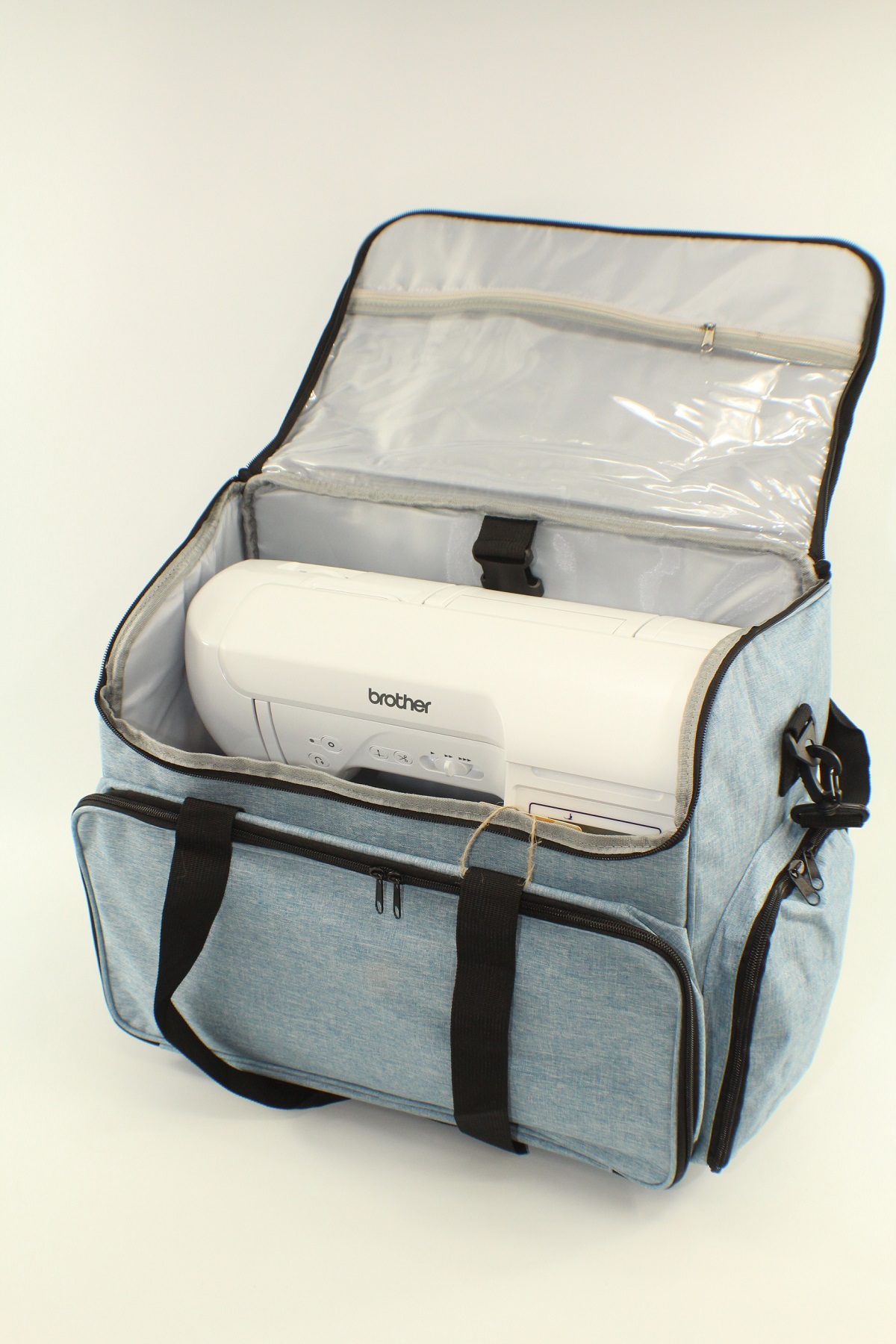 Nähmaschinen Trolley in Jeansoptik (Maße: ca.44 x 22 x 36cm) 