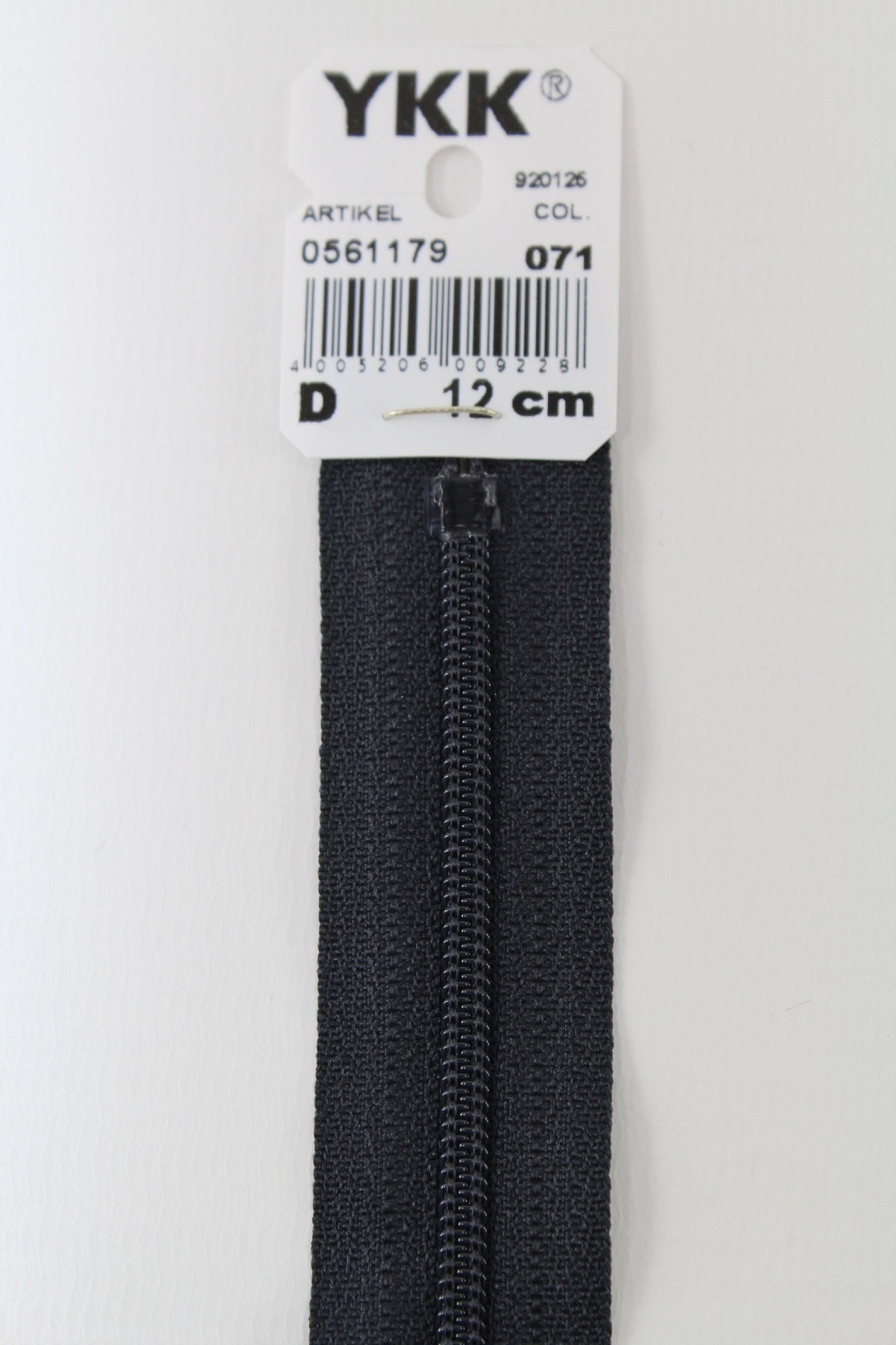 YKK-Reissverschluss 12cm-60cm, nicht teilbar, nachtblau