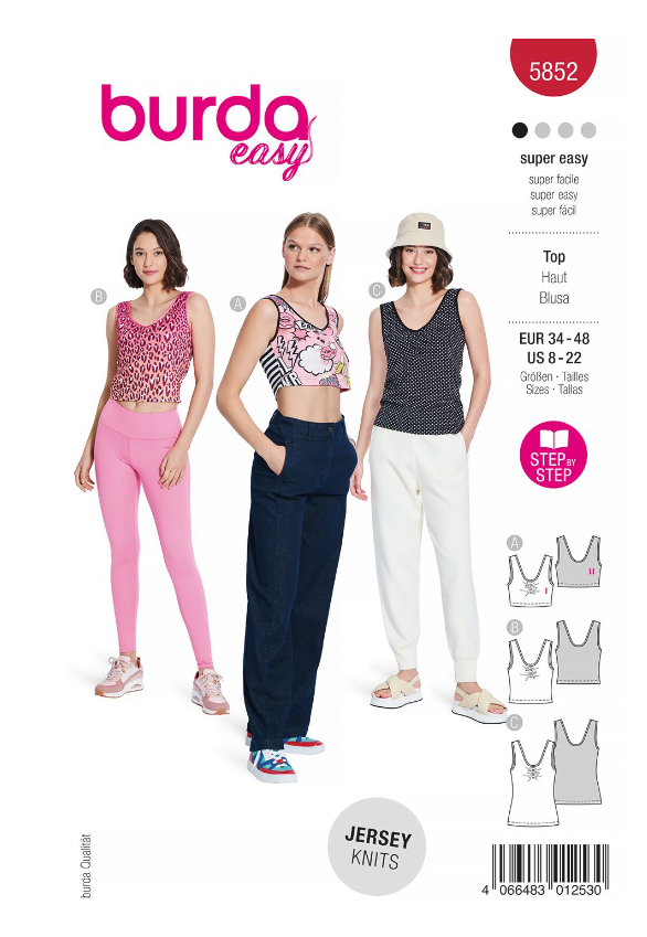 burda Schnitt 5852 "Tops"