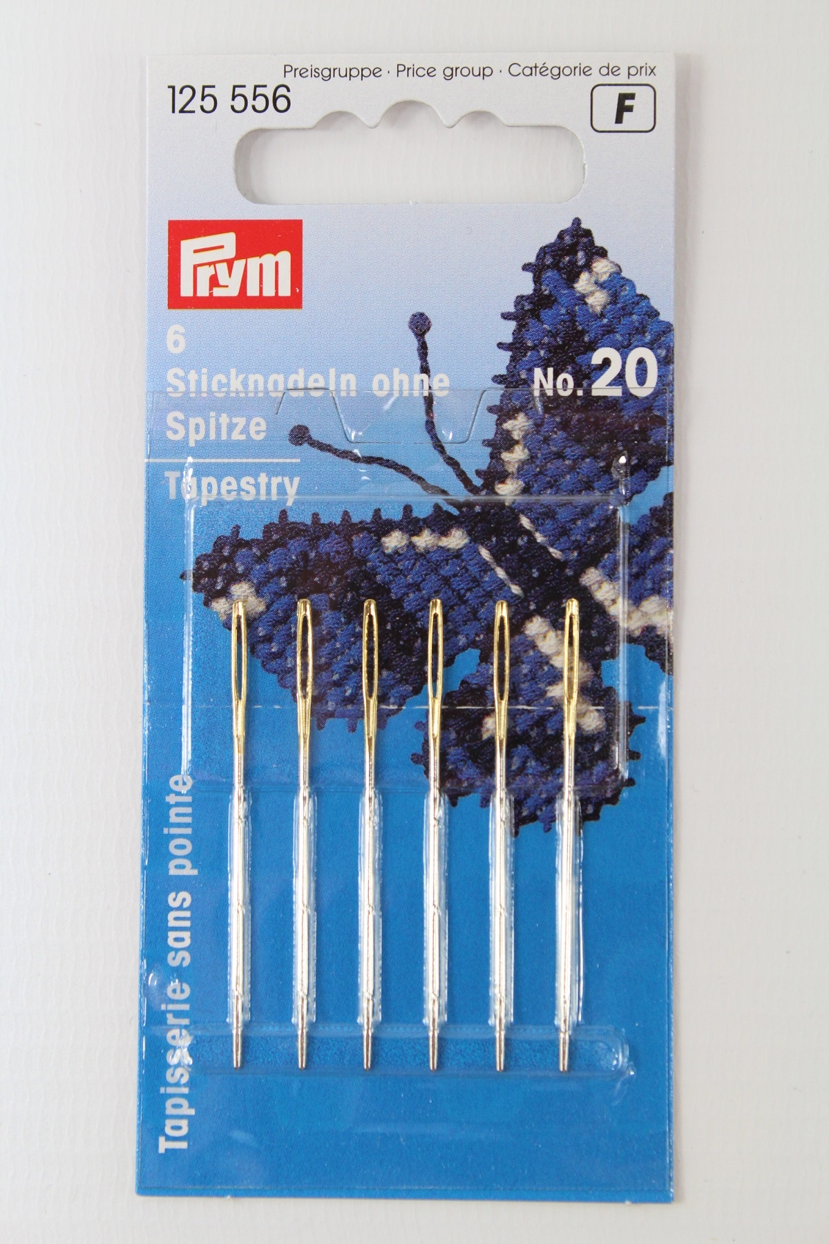 6 Sticknadeln ohne Spitze No. 20