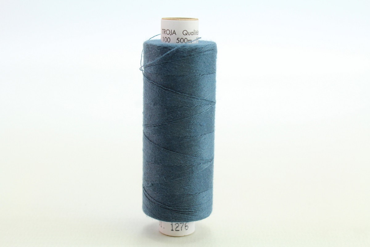 Troja 500M. in schöner Nähwelt Box (7er Set, blau, grün, rot,orange, gelb)