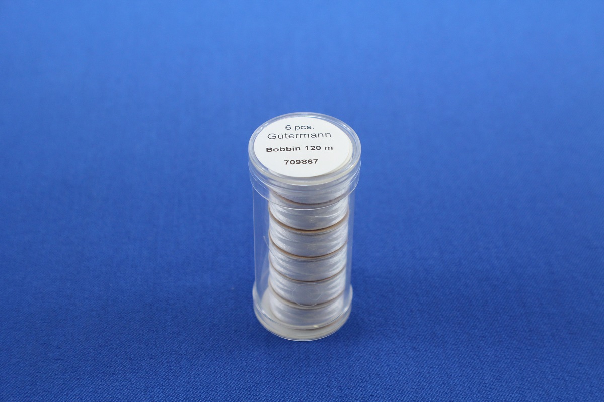 Gütermann Sulky Bobbin weiss (6x 120m)