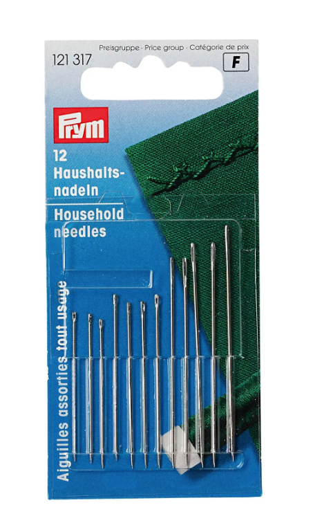 Haushaltsnadeln, sortiert