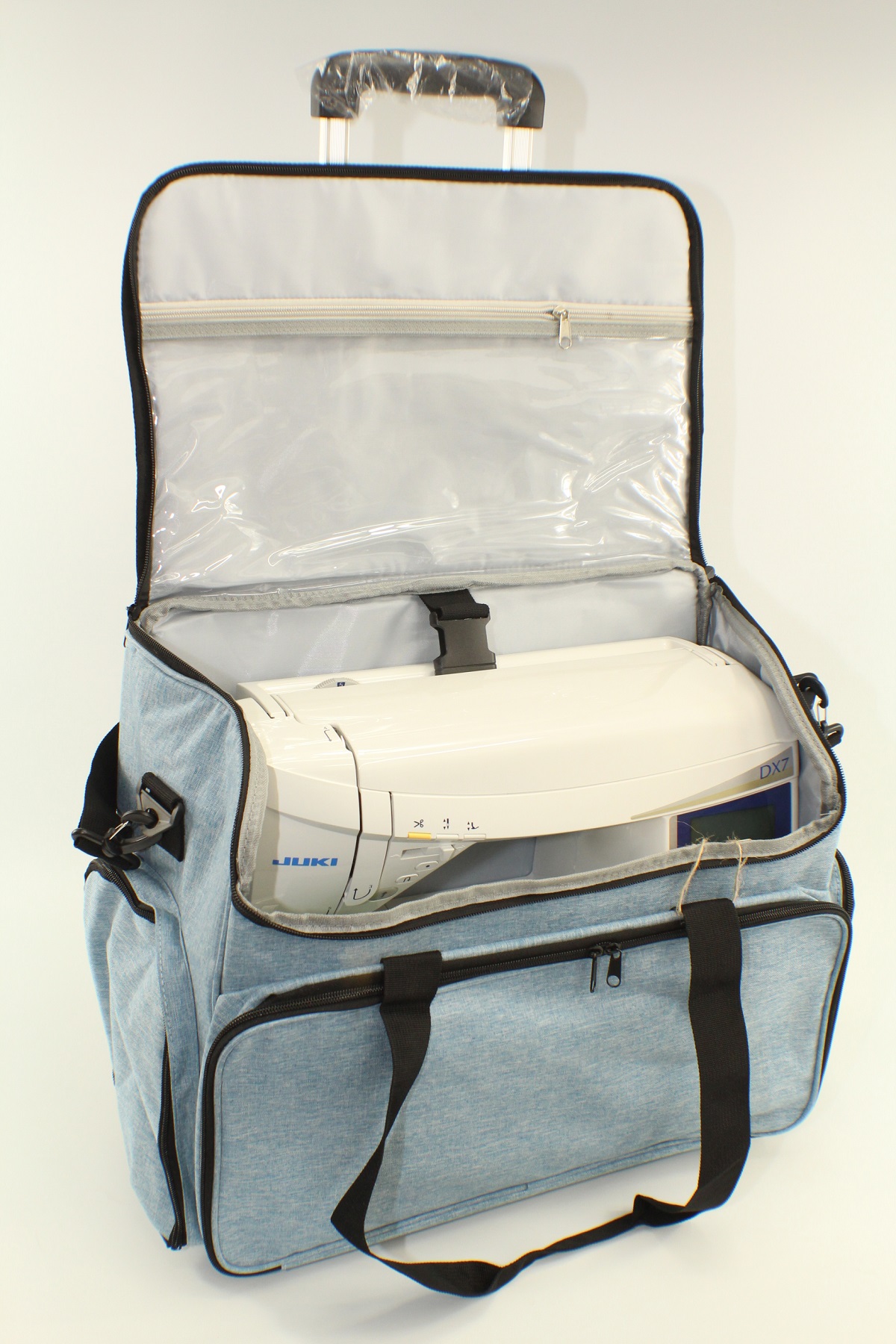 Nähmaschinen Trolley in Jeansoptik (Maße: ca.44 x 22 x 36cm) 